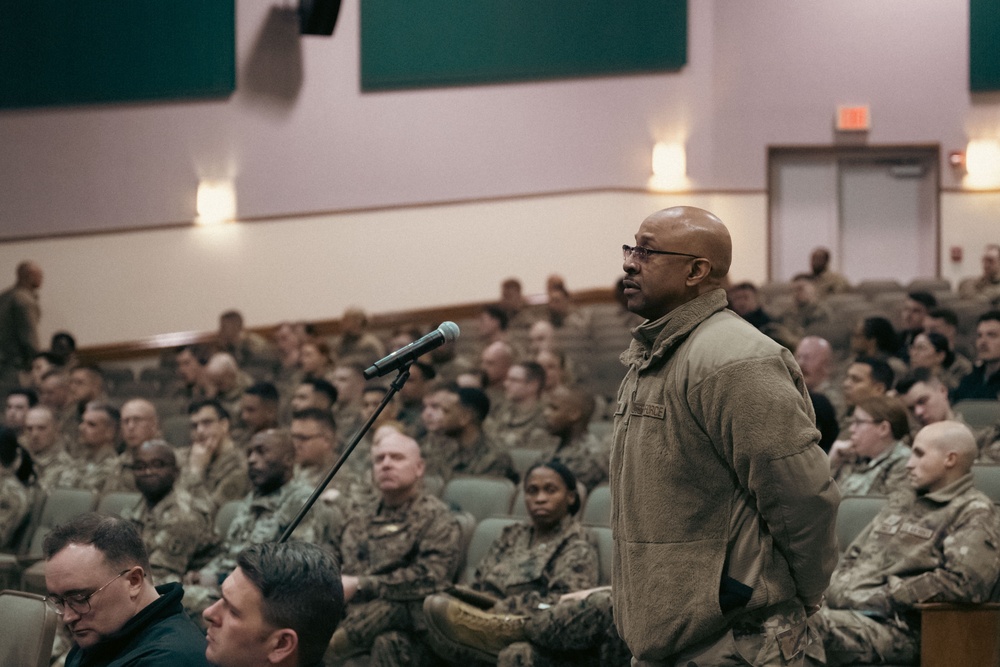 Leading from the front: SEAC Troy E. Black hosts all-call