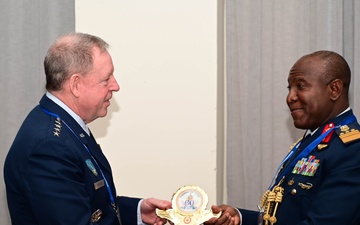 Gen Hecker Meets with Nigerian and Zambian Delegates