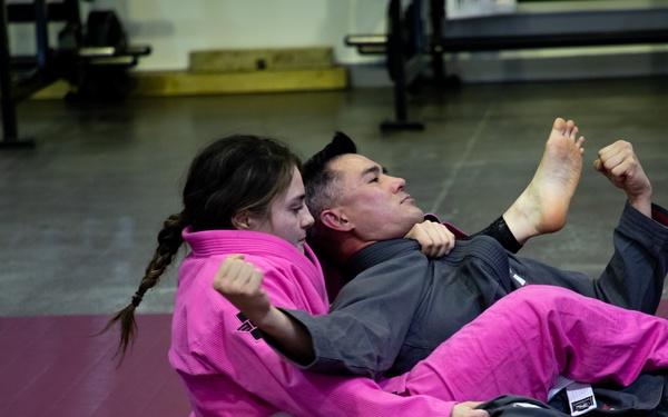 U.S. Soldier teaches BJJ on Camp Bondsteel