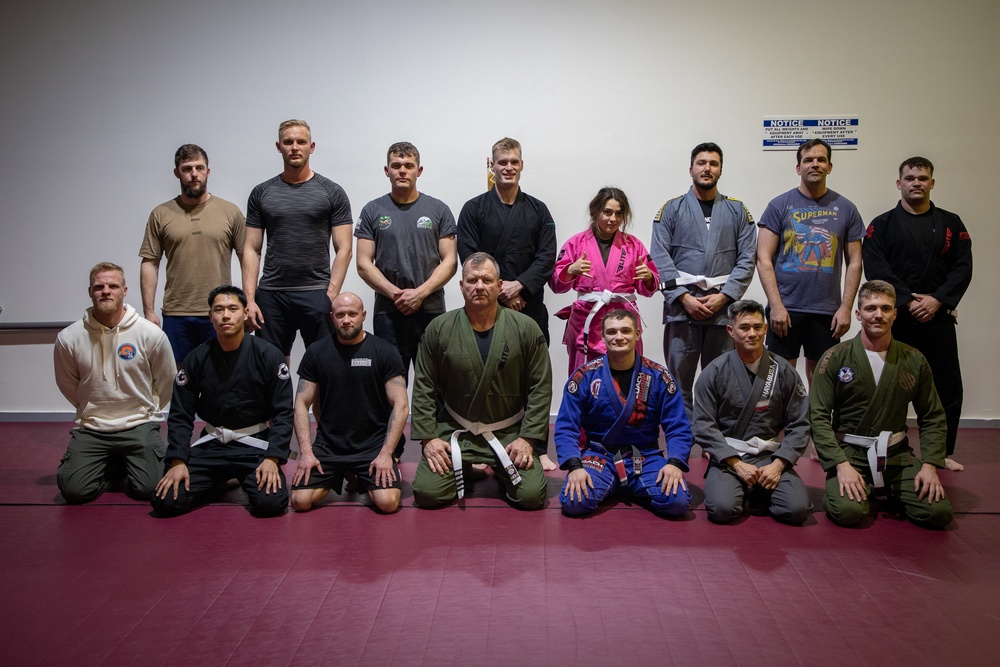 U.S. Soldier teaches BJJ on Camp Bondsteel