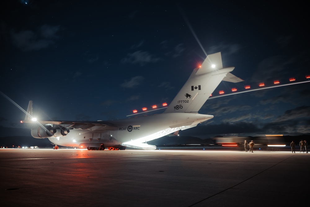 U.S. Marines rehearse HIMARS employment at MCAS Yuma with Royal Canadian Air Force