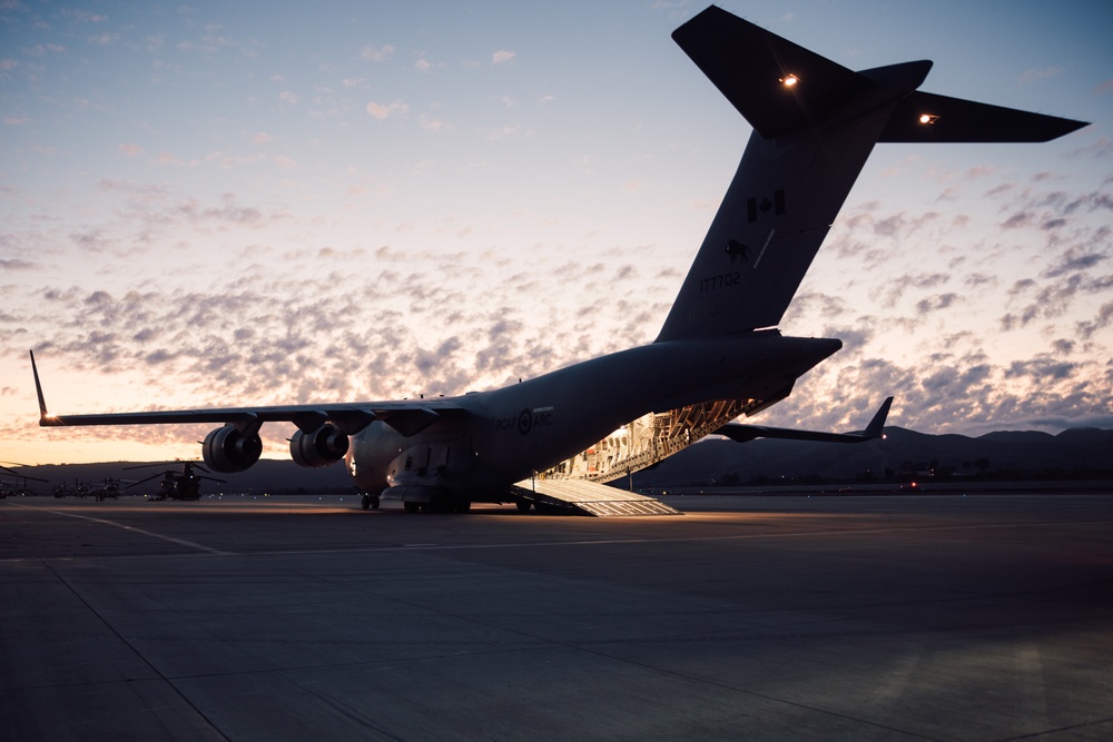 U.S. Marines rehearse HIMARS employment at MCAS Yuma with Royal Canadian Air Force