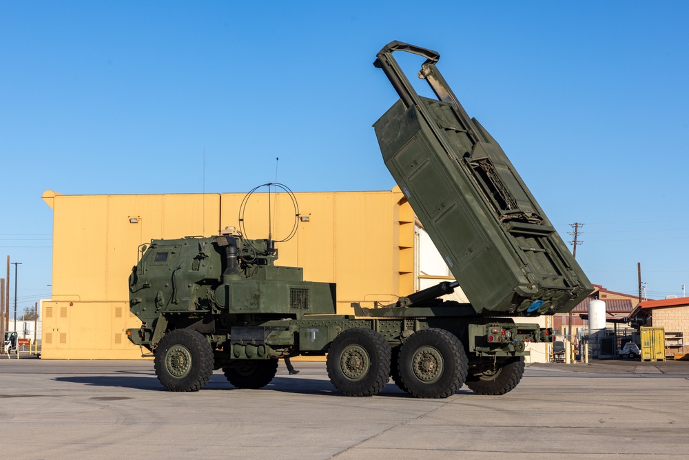 U.S. Marines rehearse HIMARS employment at MCAS Yuma with Royal Canadian Air Force