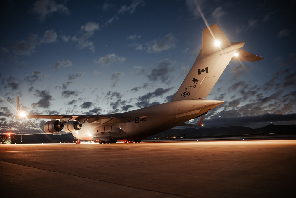 U.S. Marines rehearse HIMARS employment at MCAS Yuma with Royal Canadian Air Force