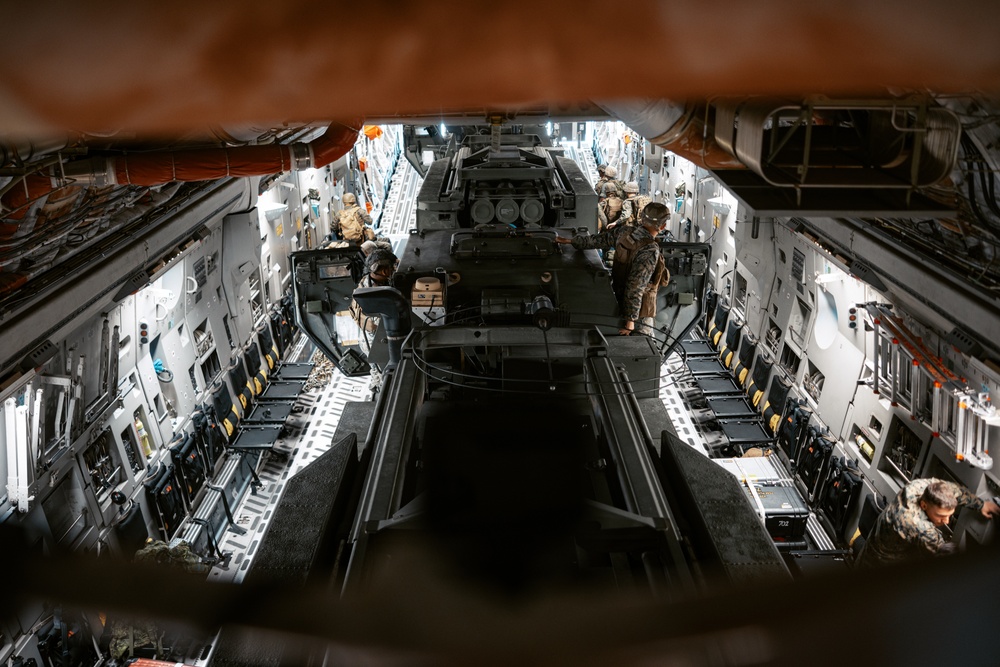 U.S. Marines rehearse HIMARS employment at MCAS Yuma with Royal Canadian Air Force