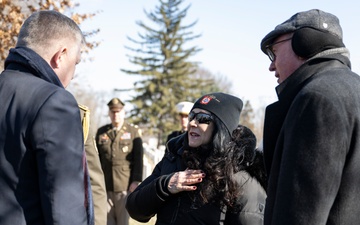 Slovakia’s Prime Minister Robert Fico Visits the Gravesite of Iwo Jima Flag Raiser U.S. Marine Corps Sgt. Michael Strank in Section 12