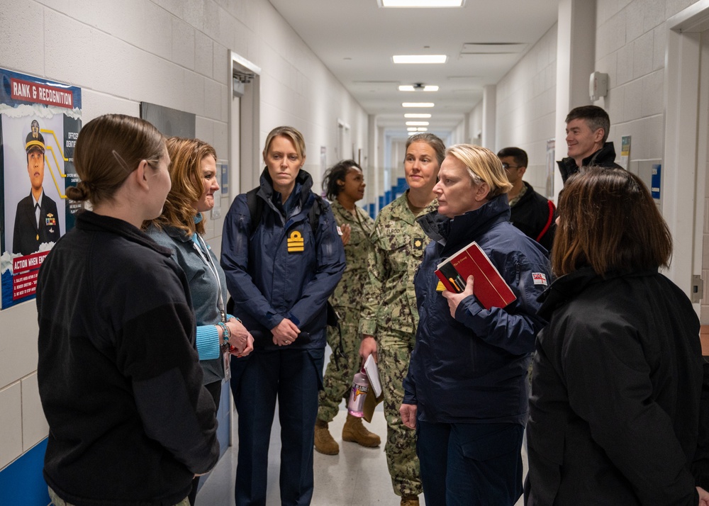 Royal Navy Rear Admiral Jude Terry Tours Recruit Training Command