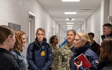 Royal Navy Rear Admiral Jude Terry Tours Recruit Training Command