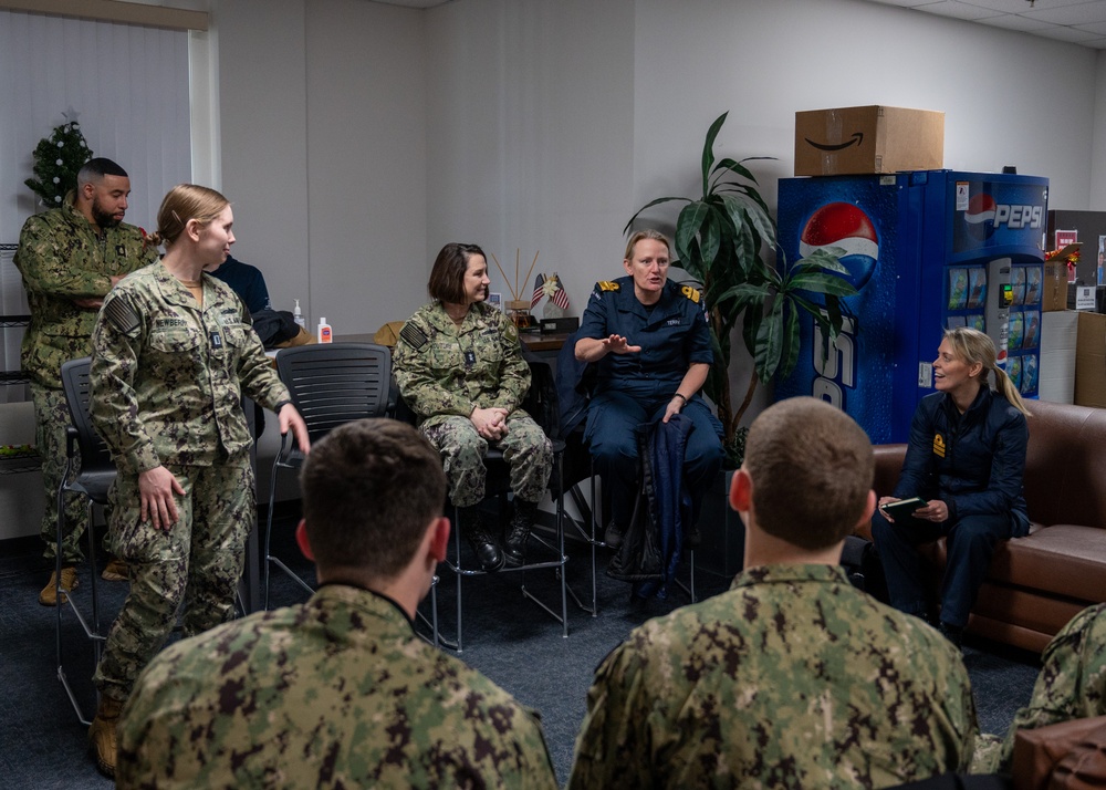 Royal Navy Rear Admiral Jude Terry Tours Recruit Training Command