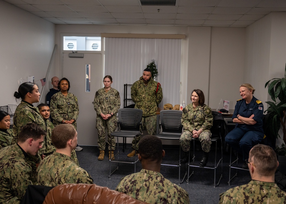 Royal Navy Rear Admiral Jude Terry Tours Recruit Training Command