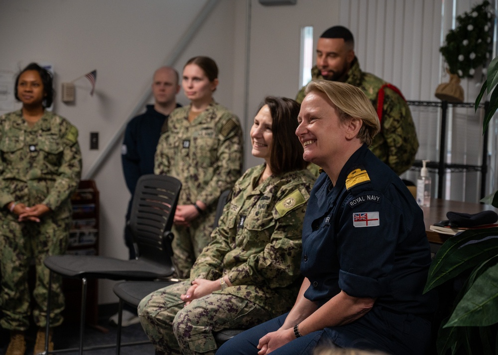 Royal Navy Rear Admiral Jude Terry Tours Recruit Training Command