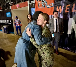 NMCSD Sailor Honored as Military Hero of the Game at San Diego Gulls Hockey Game