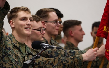 Bravo Company Marine receives Navy and Marine Corps Achievement Medal at MBW