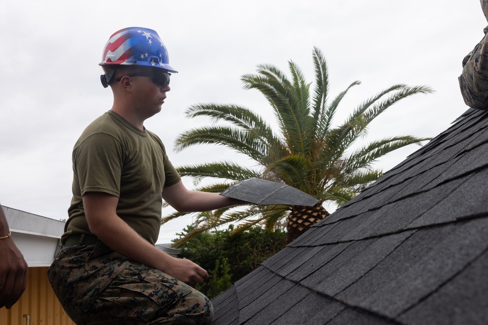 Marines with MWSS-272 undertake construction projects in the Bahamas