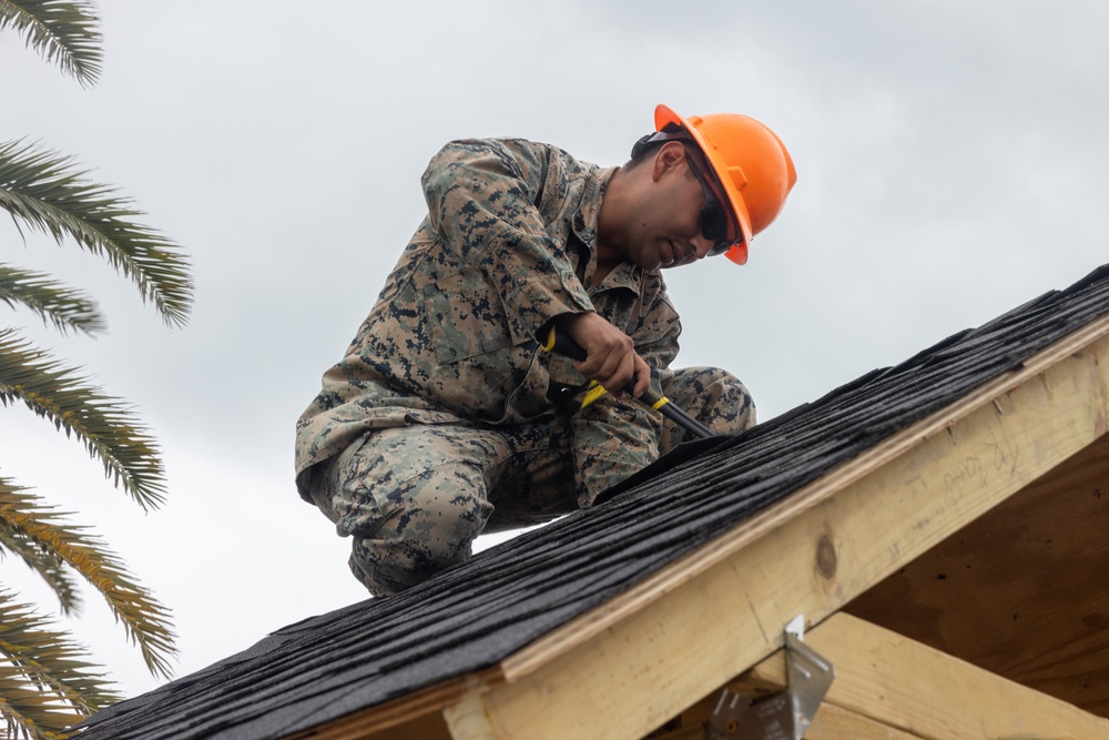 Marines with MWSS-272 undertake construction projects in the Bahamas