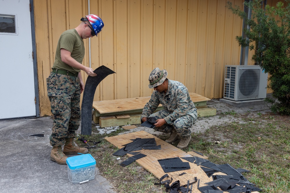 Marines with MWSS-272 undertake construction projects in the Bahamas