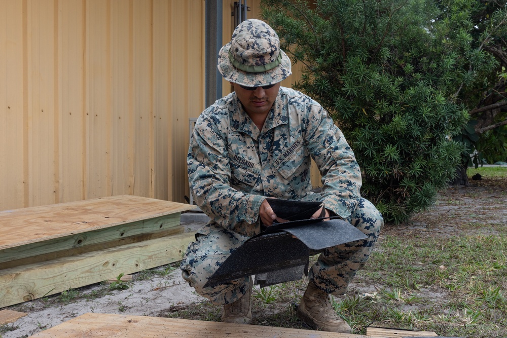 Marines with MWSS-272 undertake construction projects in the Bahamas