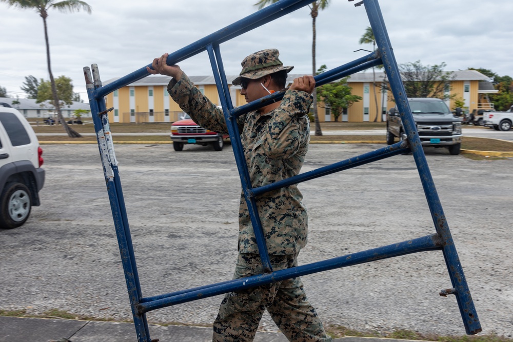 Marines with MWSS-272 undertake construction projects in the Bahamas