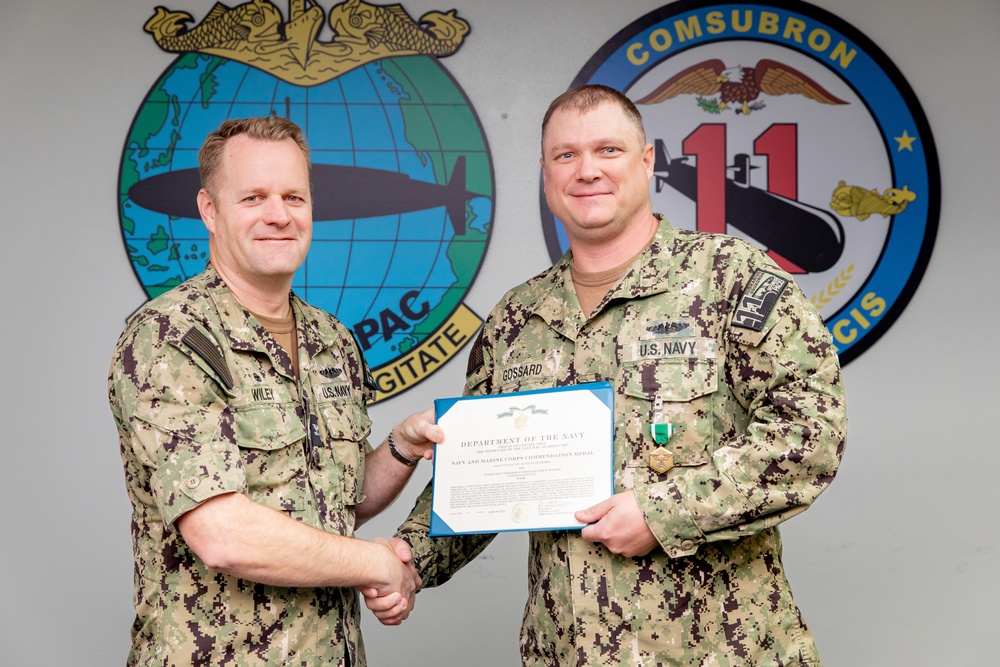 Commander Submarine Squadron 11 Awards-At-Quarters