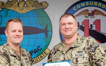 Commander Submarine Squadron 11 Awards-At-Quarters