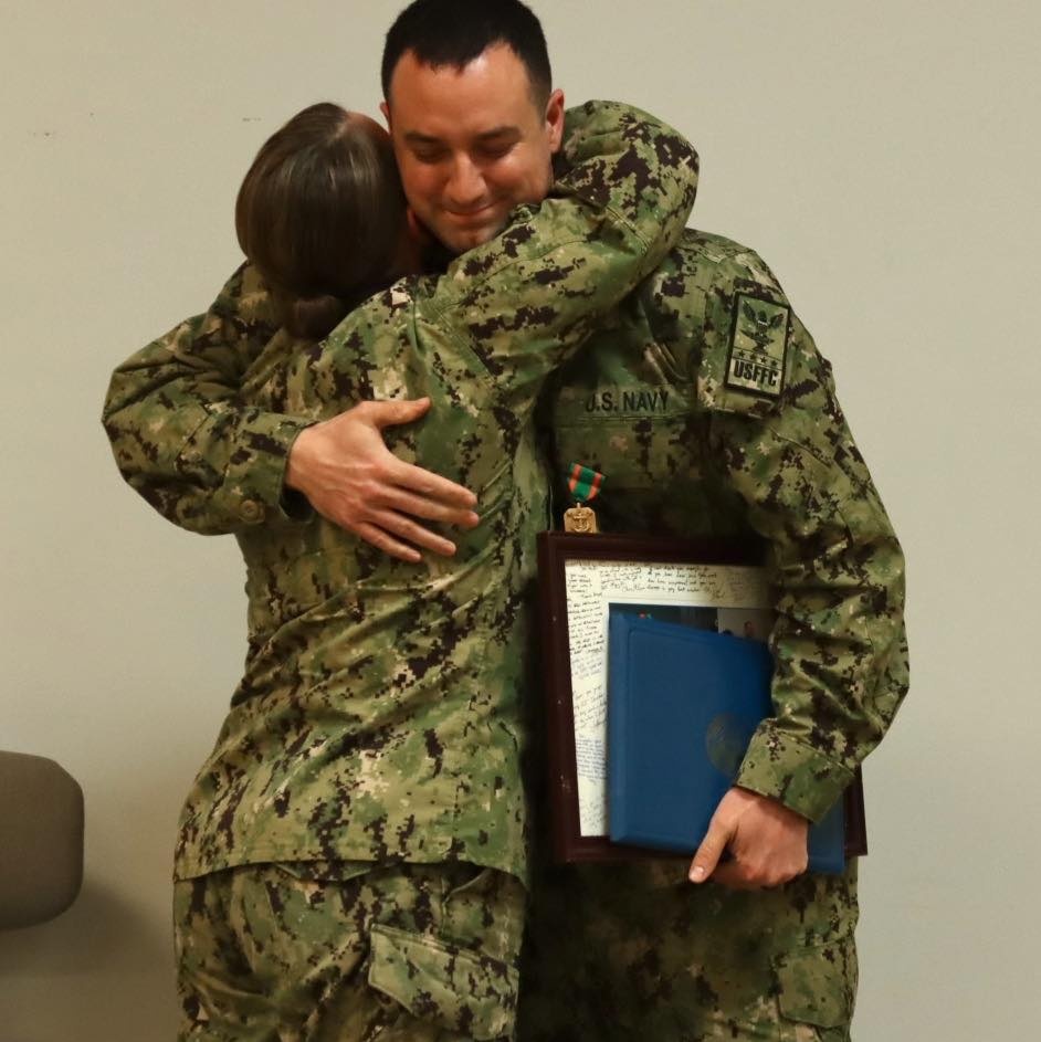 Musician First Class Daniel Honeycutt Receives Farewell Collage