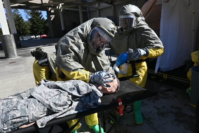 Dragon Medics Participate in Decon Exercise