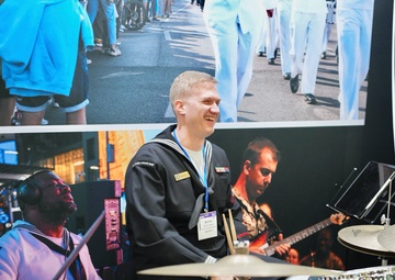 Musician Second Class Erik Barnes Performs at 2025 Texas Music Educators Association Convention