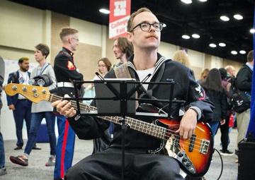 Musician Third Class Travis Lunsford Performs at 2025 Texas Music Educators Association Convention