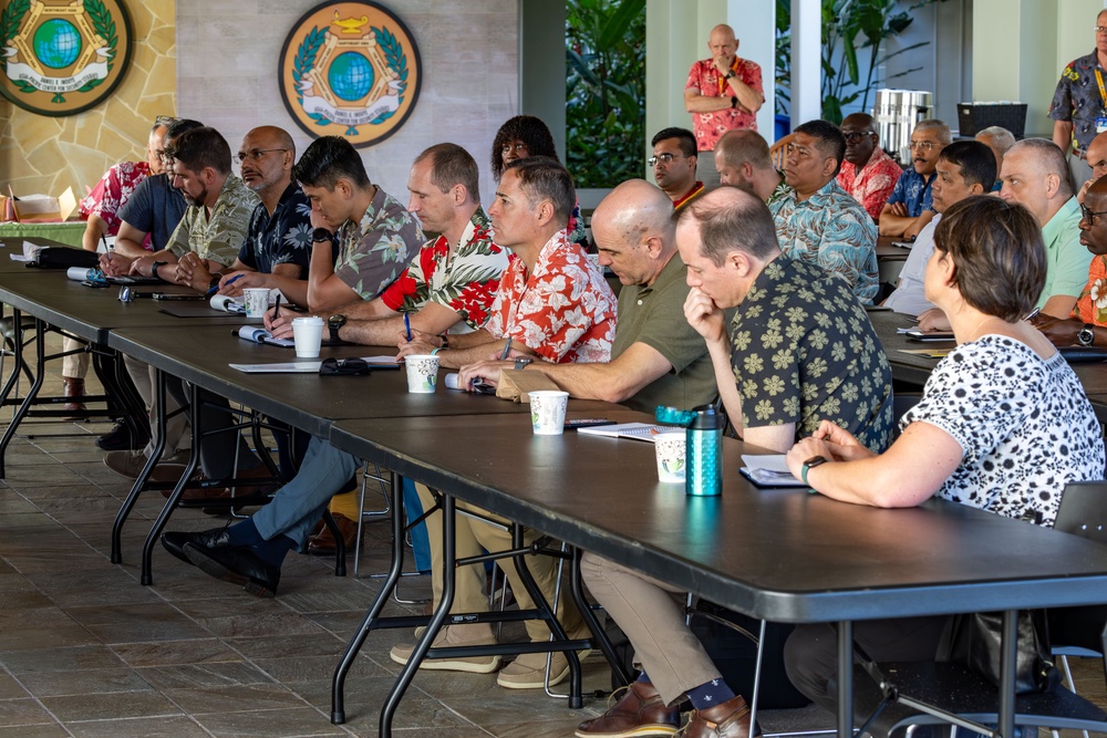 Army War College attend a morning discussion with Director Suzanne Puanani Vares-Lum