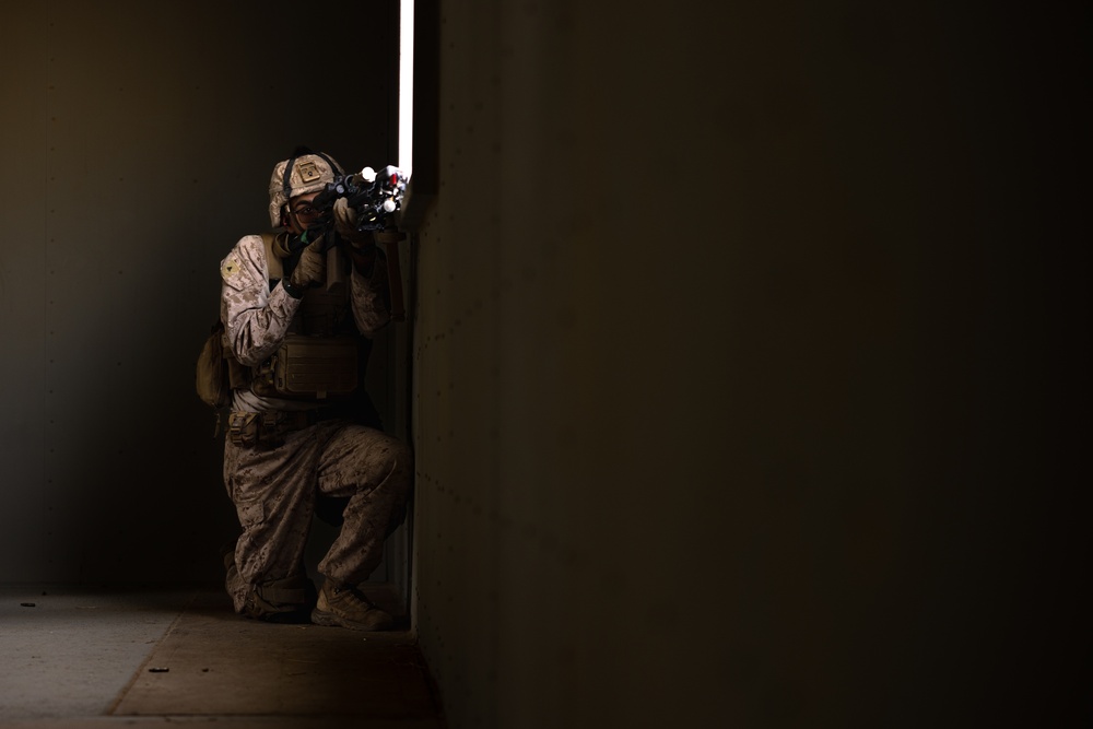 Marines, Sailors with 2nd Bn., 23rd Marines rehearse urban operations