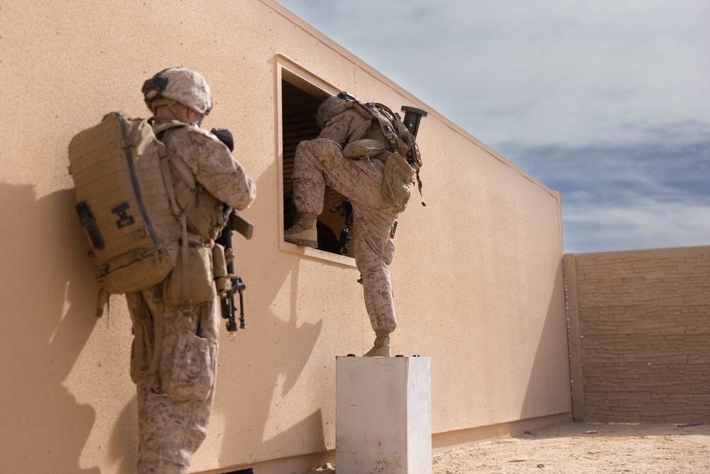 Marines, Sailors with 2nd Bn., 23rd Marines rehearse urban operations