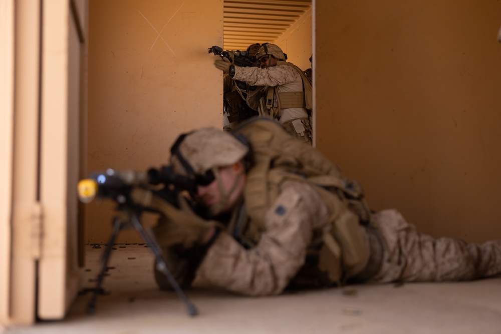 Marines, Sailors with 2nd Bn., 23rd Marines rehearse urban operations