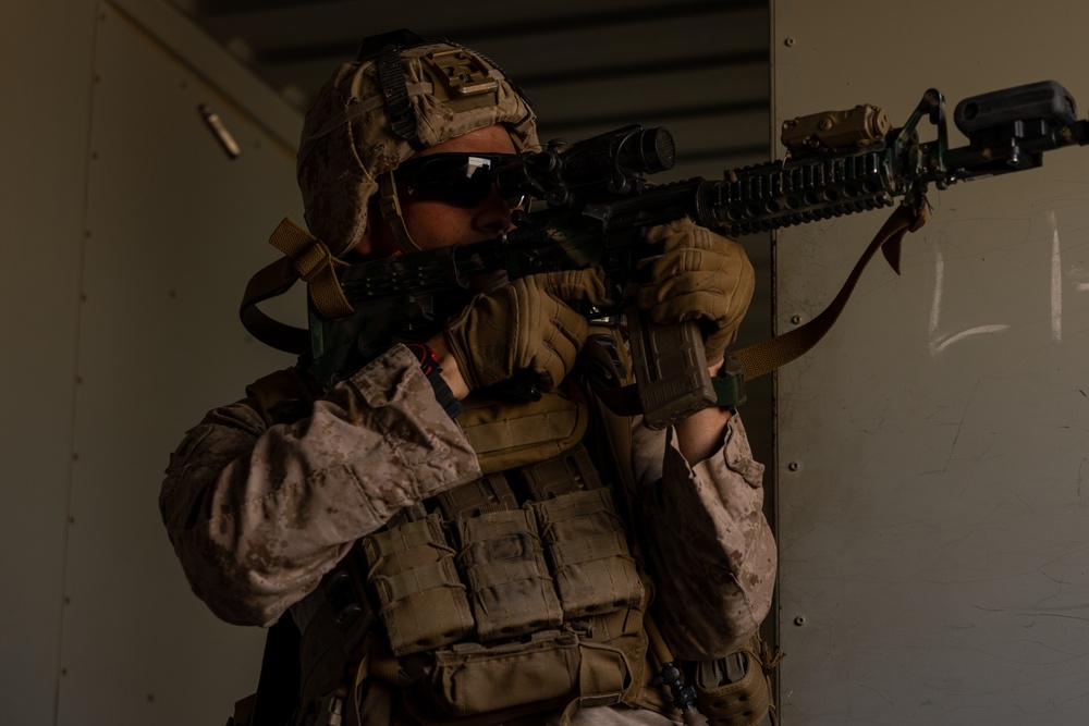 Marines, Sailors with 2nd Bn., 23rd Marines rehearse urban operations