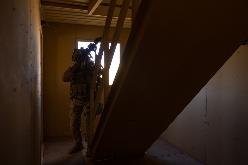 Marines, Sailors with Fox Co., 2nd Bn., 23rd Marines rehearse urban operations