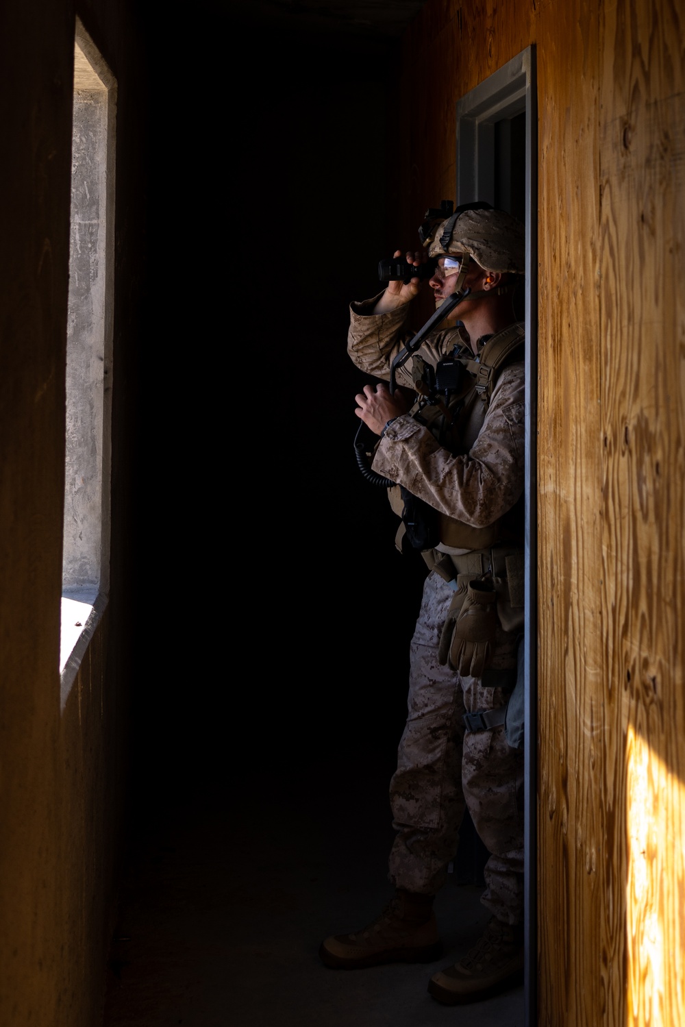 Marines, Sailors with Fox Co., 2nd Bn., 23rd Marines rehearse urban operations