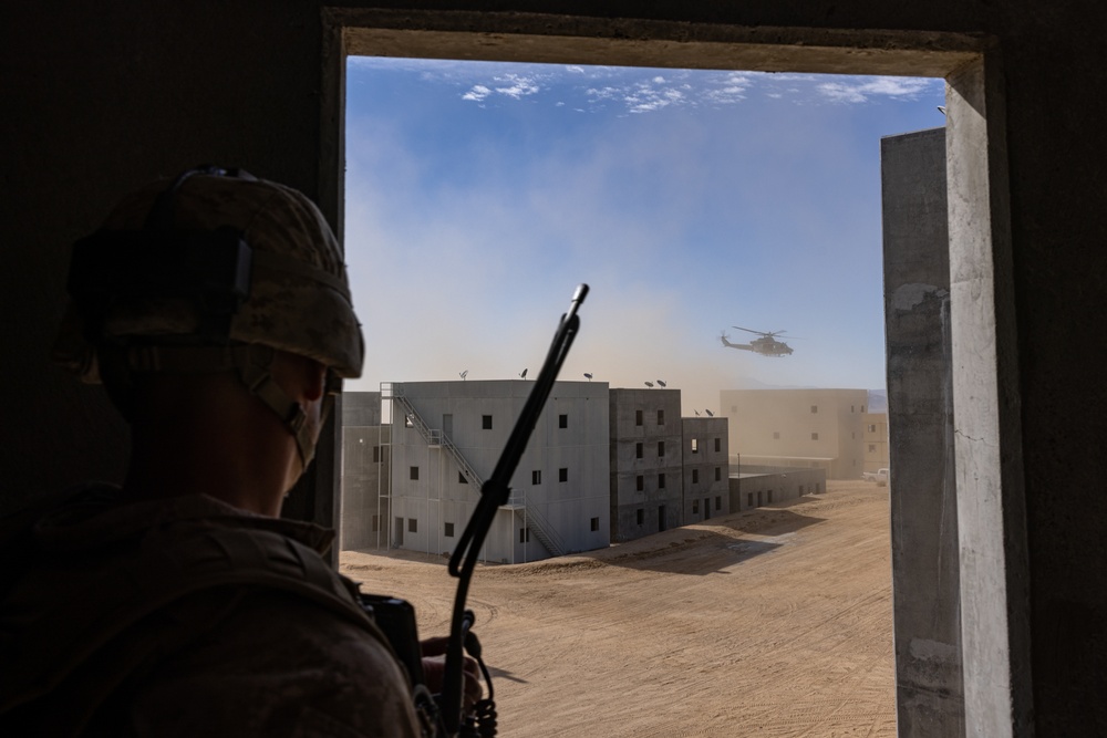 Marines, Sailors with Fox Co., 2nd Bn., 23rd Marines rehearse urban operations