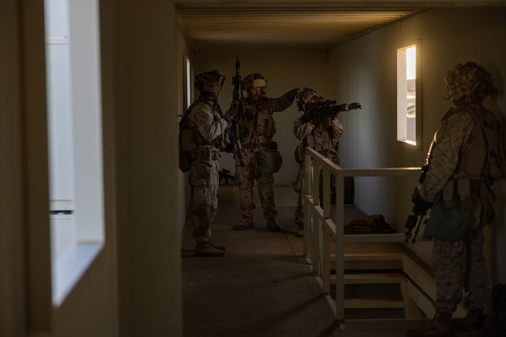 Marines, Sailors with 2nd Bn., 23rd Marines rehearse urban operations