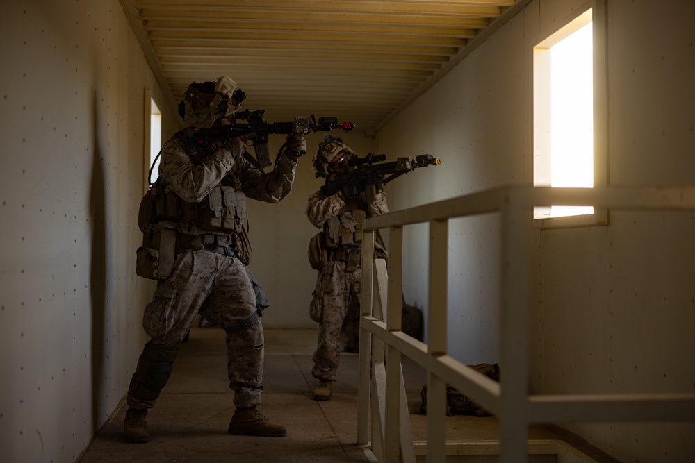 Marines, Sailors with 2nd Bn., 23rd Marines rehearse urban operations