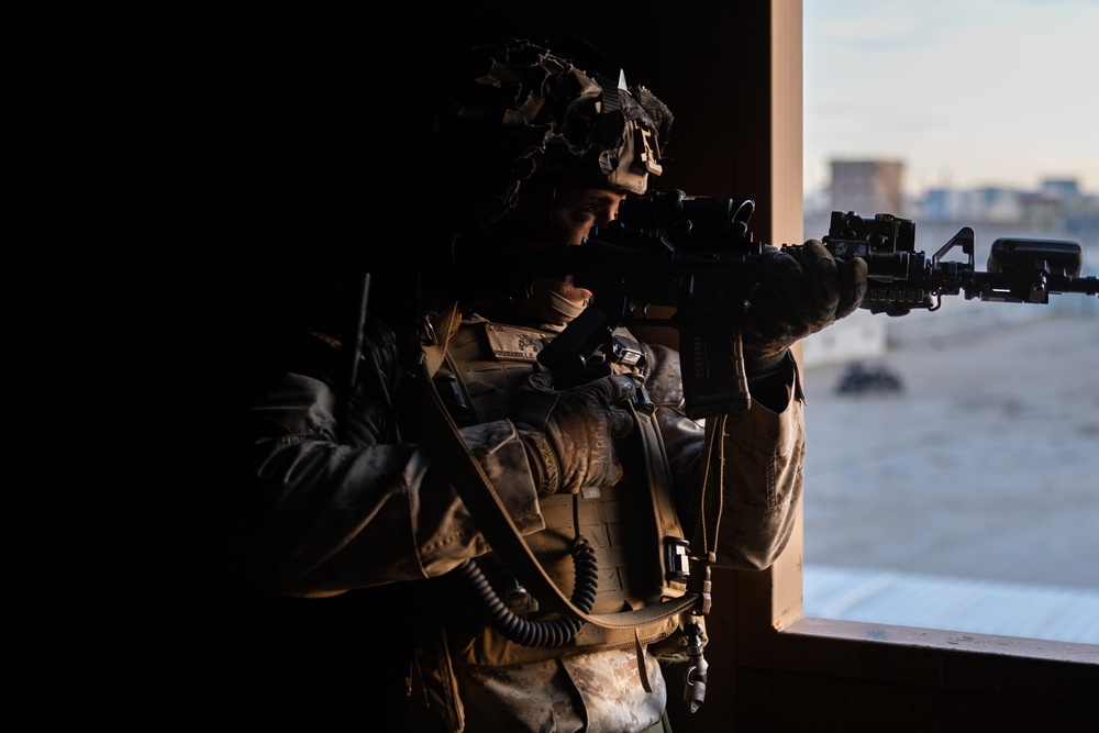 Marines, Sailors with 2nd Bn., 23rd Marines rehearse urban operations