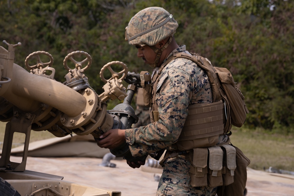 9th ESB Assembles Landing Zone Fuel Sites During Fuel Support Operation Training