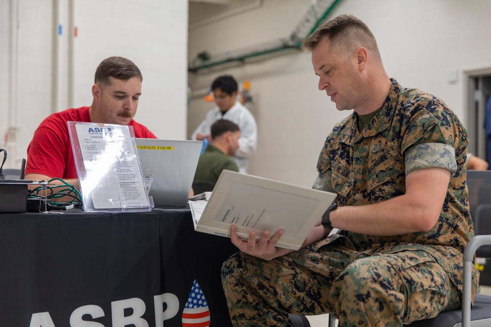 U.S. Marines, Sailors donate blood during Cope North 25