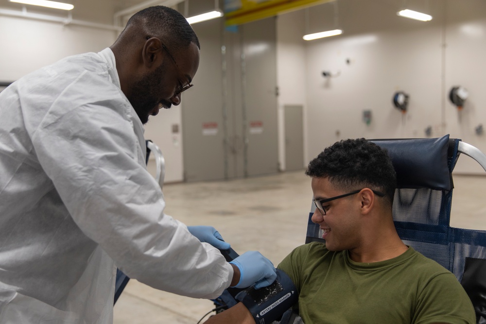 U.S. Marines, Sailors donate blood during Cope North 25