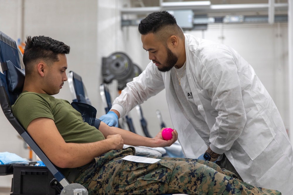 U.S. Marines, Sailors donate blood during Cope North 25