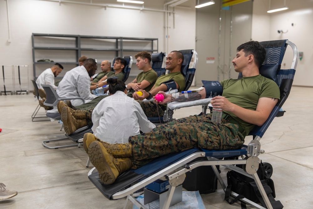 U.S. Marines, Sailors donate blood during Cope North 25