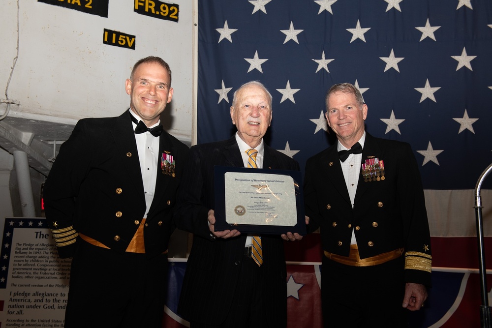 Chief of Naval Air Training Announces Mr. Dick Messbarger Receives Honorary Wings of Gold