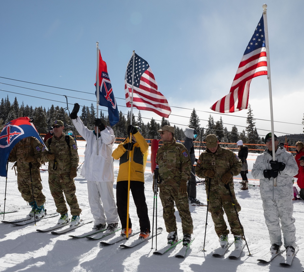 10th Mountain Division and Descendants Participate in Ski Cooper Serpentine Ski