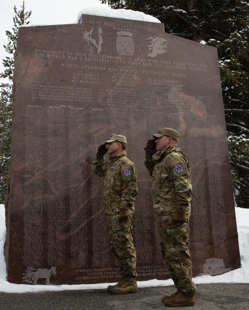 10th Mountain Division and Descendants Honor the Fallen