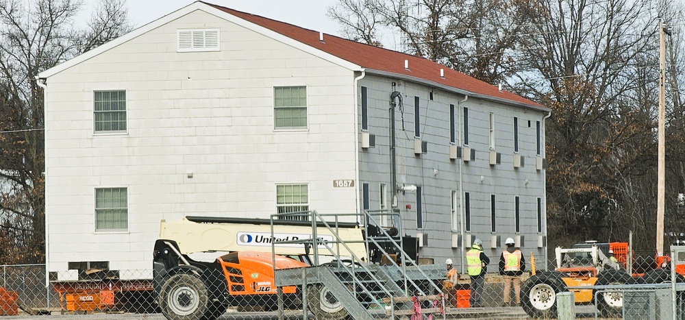 Relocation of World War II-era barracks at Fort McCoy