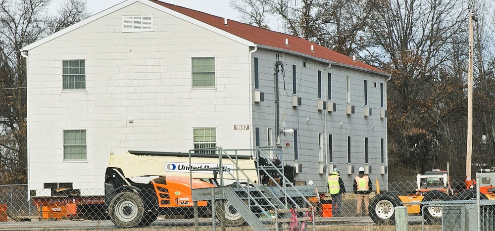 Relocation of World War II-era barracks at Fort McCoy