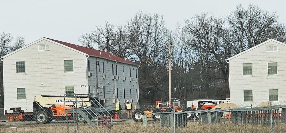 Relocation of World War II-era barracks at Fort McCoy